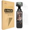 Mr.Shield Vetro Temperato Pellicola per DJI Osmo Pocket 4/3/Xtra Muse | [Lens+LCD Screen] [3+3 Pack] 9H Durezza Protezione Schermo Senza Bolle Protettiva