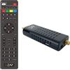 i-ZAP Decoder Digitale Terrestre 2026 - iZAP Decoder DVB-T2, HD 1080P HEVC Main 10 Bit, HDMI Stick CEC TV | Uscita HDMI/AV e USB Multimediale, Telecomando incluso
