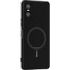 GIOPUEY Cover per Sony Xperia 10 VI, Magnetica Custodia Compatibile con MagSafe, Morbido TPU Silicone Custodia, Resistente all'Usura - Black
