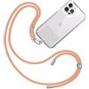TBOC Cordino Catenella Laccio Strap Porta Cover [Arancio Chiaro] Telefono Cellulare da Collo - Tracolla Catenina con Cordini da Phone Cellulari Telefoni Accessori Universale Laccetti Donna Uomo