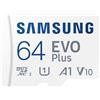 Samsung Evo plus 64GB microSD SDXC U1 classe 10 A1, scheda di memoria 130MB/S Adapter 2021