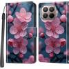 PHINIENLAND Cover per Xiaomi 15T Pro Case PU Pelle Custodia [Kickstand] [Chiusura magnetica] [Slot per Schede], Portafoglio Flip Custodia per Xiaomi 15T Pro,Fiori