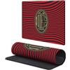 Head Case Designs Licenza Ufficiale AC Milan Strisce Rosse Logo Cresta 9.84 x 11.81 x 0.12 Inches (250 x 300 mm) - S Tappetino per Mouse E Scrivania da Ufficio per Giochi Tastiera PC
