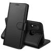 Lanhiem Cover compatibile con Samsung Galaxy A20e in pelle, protezione custodia in PU[scomparti per carte] [chiusura magnetica] Premium Flip Case multifunzione a portafoglio, colore: Nero