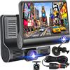 Retoo Dash Cam Auto Anteriore Posteriore Telecamera per auto 360 Telecamera Auto 3 in 1 170 Sensore G grandangolare Dash Cam Rilevazione movimento Monitoraggio parcheggio Registrazione in loop