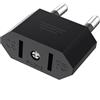 VIEVRE Adattatore US to EU, adattatore a 2 pin, USA Germania, adattatore USA, adattatore UE, America Messico Canada Egitto, Spagna adattatore UE, USA (nero)