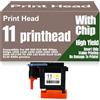 SXLXYOF Per HP 11 Testina di stampa Nero Giallo Ciano Magenta C4810A C4811A C4812A C4813A per HP Designjet 500 510 800 500ps 800ps 1000 1100 1200 2200 2600 2800 70 100 110,11 Printhead-Yellow