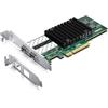 H!Fiber.com 10G Scheda di rete Ethernet,2 ports SFP+ NIC,10GbE CNA,funzione uguale a X710-DA2,con Intel X710-BM2 Chip,supporto Windows Server/Linux/VMware (non supporto X11, MAC)