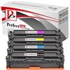 PP PerfectPrint compatibile cartuccia toner sostituzione per Canon I-Sensys LBP-7100CN MF-8230CN 7110 CW 8280 CW 731 (nero/ciano/magenta/giallo, pezzi