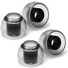 AZLA SednaEarfit Crystal Standard, 2 paia (taglia MS), gommini di ricambio per cuffie wireless, con cancellazione del rumore, compatibili con Shure, Sony, Beats, Jabra e JBL