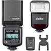 Godox TT520III Camera Flash Speedlite con Trasmettitore RT, 433MHz Triggering Wireless, 1.8s Tempo di Riciclo, GN33 On-Camera Speedlight per Canon Sony Nikon Fujifilm Olympus Fotocamera