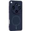 GIOPUEY Cover per Oppo Find X9 Ultra, Magnetica Custodia Compatibile con MagSafe, Morbido TPU Silicone Custodia, Resistente all'Usura - Navyblue