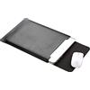 MISSMAO Microfibra Resistente all'acqua PU Pelle Laptop Sleeve Custodia Protettiva per 12 Pollici Macbook/Lenovo Yoga Book/Asus Transformer 3 Pro T303UA Nero