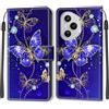 KENHONER Cover Compatibile con Honor 400 Pro 5G, Premium Pelle PU Portafoglio Flip Libro Custodia per Honor 400 Pro [Protezione Completa] - Farfalla