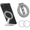 XFSRG Supporto ad Anello Magnetico Bifacciale Piegatura a Z Regolazione Multi Angolo Supporto Cellulare per Cucina Fitness Navigazione in Auto