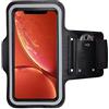 CoverKingz Porta cellulare da corsa per Apple iPhone XR - Porta telefono corsa con tasca portach iPhone XR - Portacellulare per correre Fascia braccio smartphone Nera