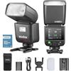 GODOX V480S Camera Flash Speedlite per Sony, GN50 HSS 1/8000 TTL 2.4 GHz V480 S Touch Screen Flash Speedlight, Tempo di Riciclo 1,7s, con Batteria Li-ion 7.2V 2200mAh, 650 Flash a Piena Potenza