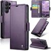 oiysrtoc Cover per Samsung Galaxy S26 Ultra in Pelle PU Premium, Portafoglio con 3 Fessure Carte e Supporto, Blocco RFID, Chiusura Magnetica Custodia Samsung Galaxy S26 Ultra, Viola