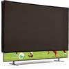 kwmobile Protezione Compatibile con 24 TV - Cover Proteggi-Schermo PC e TV - Custodia Protettiva Anti-Polvere da Interno - cioccolato fondente