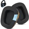 Wzsipod Cuscinetti di ricambio in gel per Logitech G933 Gaming Headset, si adatta anche a G35 G935 G930 G635 G633 G633S G533 G430 G431 G432 G433 G332 G230 G231 G233 Headphone (Nero e giallo)