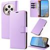 KKEIKO Cover per Oppo Reno12 F 5G, Antiurto Custodia in PU Pelle con Blocco RFID, Magnetico Protettiva Cover per Oppo Reno12 F 5G, Viola