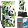 PHINIENLAND Cover per Samsung Galaxy S20 Plus custodia portafoglio Pandas | 3 scomparti carte, 1 tasca banconote, Chiusura magnetica, Supporto, Pelle PU flip cover per Samsung S20 Plus