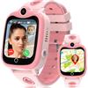 pmstuy Smartwatch Bambini 4G, Orologio per Bambino Bambina Telefono con Videochiamata SOS Chat Vocale Sveglia Contapassi Modalità Classe Gioco, Impermeabile Smartwatch con SIM Regalo per Ragazza e Ragazzo