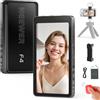 NEEWER Phone Vlog Selfie Monitor Screen 4 Compatibile con iPhone, Schermo Fotocamera Posteriore Cellulare con Telecomando/Altoparlante/1800mAh per YouTube TikTok, NON Compatibile con Google Phone, F4