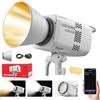 Godox Litemons LE200Bi LE200 Bi Luce Continua a LED Video Light 220W 2800K~6500K 57700 Lux/1 m TLCI/CRI≈98 Controllo Bluetooth 11 Effetti FX Attacco Bowens Videolight per Vlogging,YouTube (bianco)
