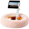 JAOGAUS Supporto per Tablet, Supporto Kindle Regolabile per la Lettura con 3 Ciotole per Snack Compatibile con Telefoni, Tablet e Dispositivi Kindle da 4,7-13