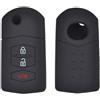 Happyit Cover in silicone per chiave auto per Mazda Demio 2 3 5 6 M2 M3 M5 M6 CX-5 CX7 CX9 RX8 MX5 MPV 2 3 Tasti Fob Key (3 Pulsanti)