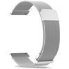 PinnWaa Cinturino in Metallo 18/20/22mm, Cinturino in Maglia di Acciaio Inossidabile, Fibbia Magnetico e Sgancio Rapido Progetto, Traspirante, Moda Cinturino Ricambio per Uomo Donna(20mm,Argento)