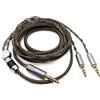 Youkamoo Cavo da 4,4 mm compatibile per cuffie Hifiman HE4XX, HE-400i 8 core intrecciato argento placcato cavo di aggiornamento audio (4,4 mm a doppia versione maschio da 3,5 mm)