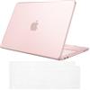 FINTIE Cover Compatibile con MacBook Neo 13 Pollici A3404 (A18 Pro Chip, 2026) - Ultra Sottile Trasparente Custodia Rigida Protettivo Guscio Rigido Case + Copritastiera, Rosa pastello (Opaca)