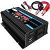 BANGHA Inverter di Potenza 4000W 12V 220V/110V AC Auto Adattatore Inversore Dual USB Transformer Onda Sinusoidale Modificata (Colore: Nero 12V 110V)