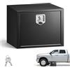 VEVOR Cassetta Porta Attrezzi Sottopianale, Cassapanca Porta Attrezzi Sotto il Pianale 609 x 457 x 457 mm Acciaio Laminato a Freddo Carico 40 kg, Camion Rimorchio Furgone con Serratura, Colore Nero