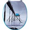 Wirquin 20720369 Sedile WC Woody, blu