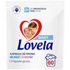 VANISH Lovela Baby Capsule di lavaggio universali da 1 giorno di vita, per colori e bianchi, ipoallergeniche, sicure per neonati, bambini e persone con pelle sensibile, rimozione efficace delle macchie, 60