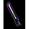 Smiffys Spada Pixel a sciabola illuminata a LED da 22/56 cm, Batterie incluse Halloween