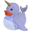 Wild Republic Rubber Duck, Narvalo, Papera Di Gomma, Papera Giocattolo, Regalo Per Bambino, Bambini Ed Adulti, 10 cm