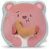NICI mymochi 62391 Nomo Peluche a forma di orsetto con croissant, morbido ed elegante pupazzo da coccolare o come accessorio, per adulti e bambini, 35 x 33 x 12 cm, marrone