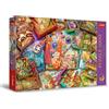 Trefl Premium Plus Quality - Puzzle Tea Time: Scrivania da Giornalista - 1000 Pezzi, Serie di Immagini Nostalgiche Dipinte, per Adulti e Bambini a partire dai 12 Anni