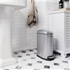 SONGMICS Cestino per rifiuti 10L in acciaio inox con chiusura softclose Cestino per rifiuti interno Cestino per cosmetici bagno LTB10NL