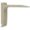 TENDAGGIMANIA Staffa per Bastone Tenda Binario Moderno Colore Tortora - Modello Cubo/Piatto - Kit Accessori per Montaggio zineffa per Tenda Personalizzabile