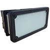 Generico Segnapasso da Incasso Esterno Made in Italy, IP65, Attacco E27, Plafoniera Segnapasso in Policarbonato e Vetro Temprato, Controcassa Inclusa, (Colore Corten-Dim -220x104x109)