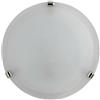 E-ENERGY Duna Lampada Plafoniera da Soffitto in Vetro Moderna Rotonda Attacco E27 1 Luce 30cm Bianca Made in Italy