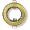 Trano 6x cornice di installazione set rotondo per GU10 230V - adatto per LED e alogene - illuminante - cornice in bella ottica - faretto di installazione di alta qualità lavorato | ottone