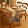Generico FORTE - Tovaglia 100x100 Elegante con Runner da Tavolo 40x100 Fantasia Floreale, Tovaglia Quadrata in Tessuto Gobelin, Centrino Moderno Centro Tavola Cucina, Copritavolo Made in Italy (Natale 01)