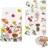 IHLOOTD Asciugamani da Cucina Primaverili,Panno da Cucina Primaverile con Motivo Floreale,Strofinacci Cucina Cotone per Decorazioni Primaverili e Pasquale,Super Morbidi e Assorbenti,Riutilizzabili (B)