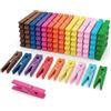 Zeno Mollette per Bucato in Legno - Confezione da 50 Mollette di Legno 7,5 cm con Molla Antiruggine, Mollette Resistenti per Bucato, Stendere i Panni e Lavoretti Creativi - Multicolori